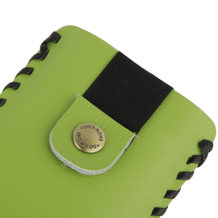 SHOWKOO Litchi Texture Vertical Style Snap Button Leather Case for iPhone 5 & 5S