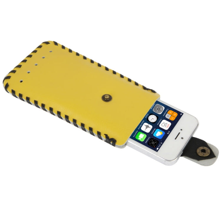 SHOWKOO Litchi Texture Vertical Style Snap Button Leather Case for iPhone 5 & 5S
