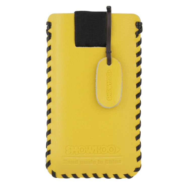 SHOWKOO Litchi Texture Vertical Style Snap Button Leather Case for iPhone 5 & 5S