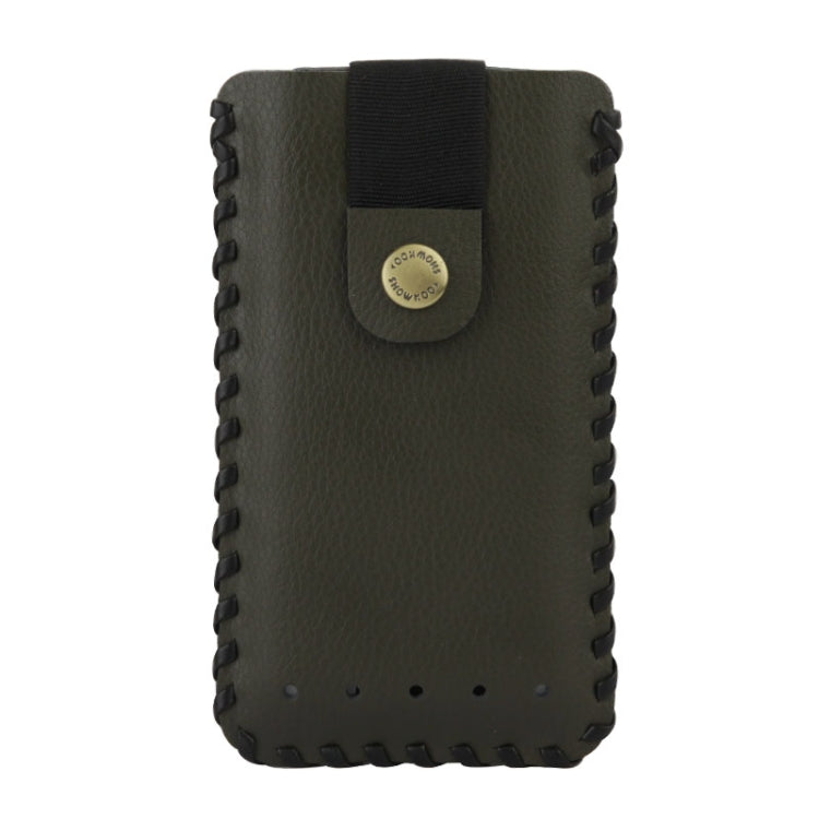 SHOWKOO Litchi Texture Vertical Style Snap Button Leather Case for iPhone 5 & 5S