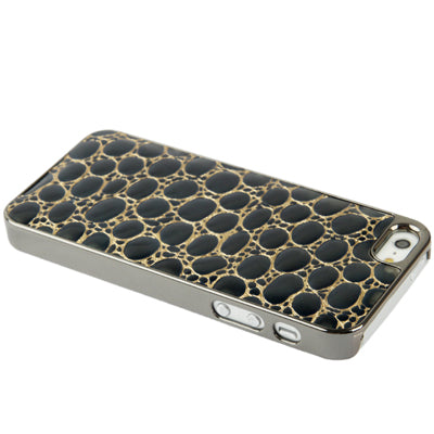Mesh Pattern Plating Skinning Plastic Case for iPhone 5 & 5s & SE
