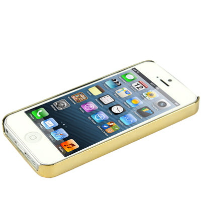Mesh Pattern Plating Skinning Plastic Case for iPhone 5 & 5s & SE