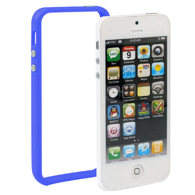 For iPhone 5 & 5s Plastic Bumper Frame with Buttons