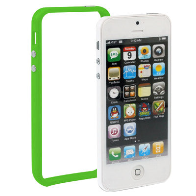For iPhone 5 & 5s Plastic Bumper Frame with Buttons