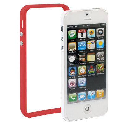 For iPhone 5 & 5s Plastic Bumper Frame with Buttons