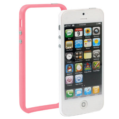 For iPhone 5 & 5s Plastic Bumper Frame with Buttons