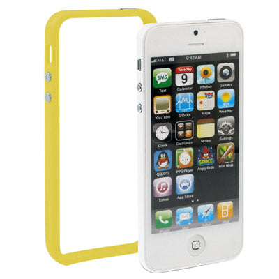 For iPhone 5 & 5s Plastic Bumper Frame with Buttons