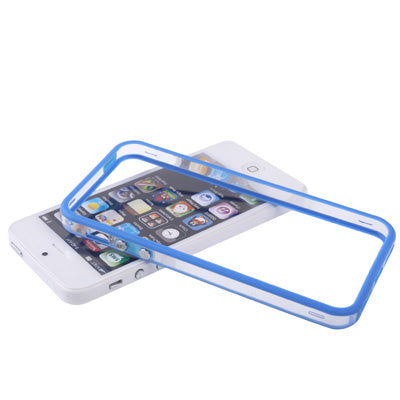 Transparent Plastic Bumper Frame with Buttons for iPhone 5