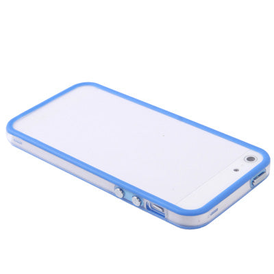 Transparent Plastic Bumper Frame with Buttons for iPhone 5