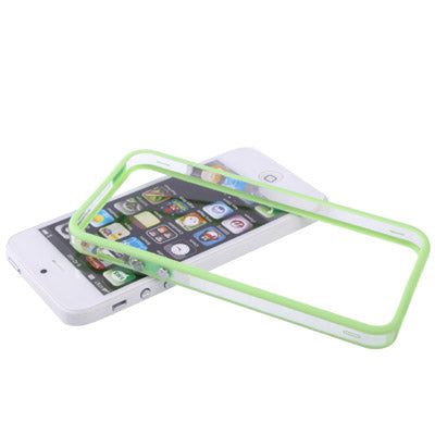 Transparent Plastic Bumper Frame with Buttons for iPhone 5