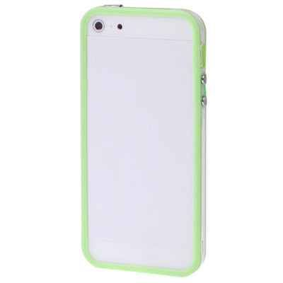 Transparent Plastic Bumper Frame with Buttons for iPhone 5