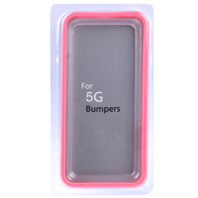 Transparent Plastic Bumper Frame with Buttons for iPhone 5
