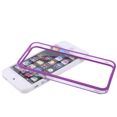 Transparent Plastic Bumper Frame with Buttons for iPhone 5