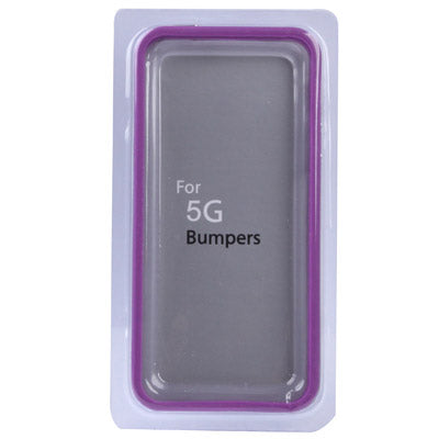 Transparent Plastic Bumper Frame with Buttons for iPhone 5