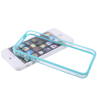 Transparent Plastic Bumper Frame with Buttons for iPhone 5