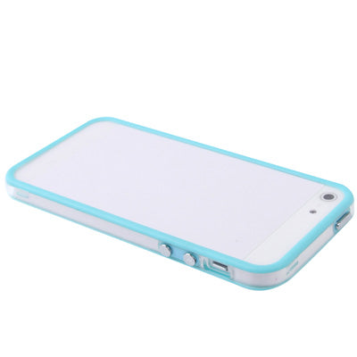 Transparent Plastic Bumper Frame with Buttons for iPhone 5