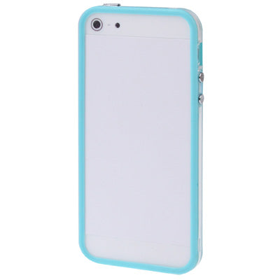 Transparent Plastic Bumper Frame with Buttons for iPhone 5