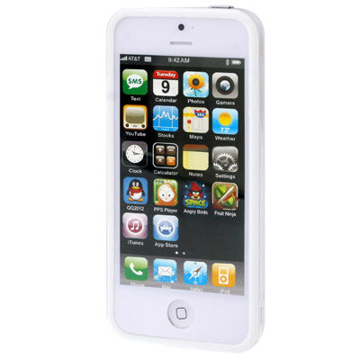 Transparent Plastic Bumper Frame with Buttons for iPhone 5