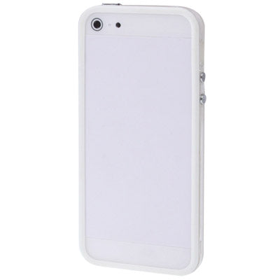 Transparent Plastic Bumper Frame with Buttons for iPhone 5