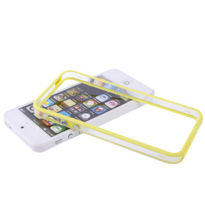 Transparent Plastic Bumper Frame with Buttons for iPhone 5