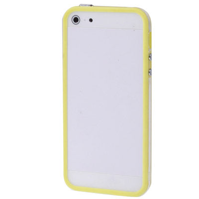 Transparent Plastic Bumper Frame with Buttons for iPhone 5