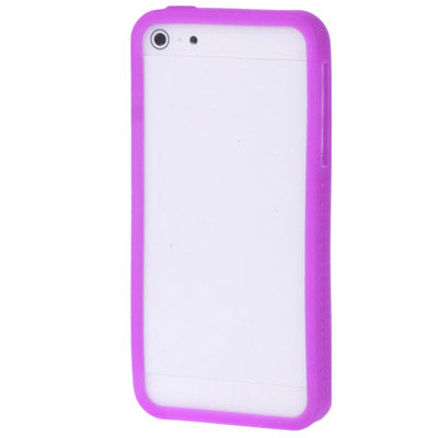 Non-slip Silicone Bumper Frame for iPhone 5 (Purple)