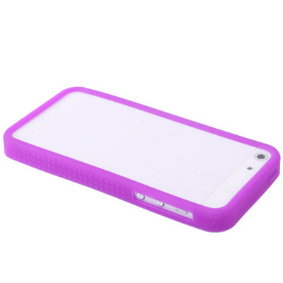 Non-slip Silicone Bumper Frame for iPhone 5 (Purple)