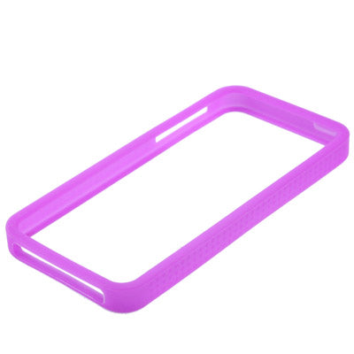 Non-slip Silicone Bumper Frame for iPhone 5 (Purple)