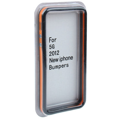 For iPhone 5 & 5S & ES 2-color Plastic + TPU Material Bumper Frame with Buttons