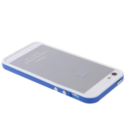 2-color Plastic + TPU Material Bumper Frame with Buttons for iPhone 5