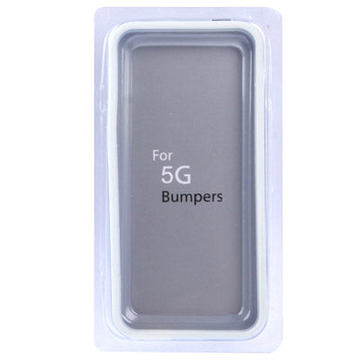 2-color Plastic + TPU Material Bumper Frame with Buttons for iPhone 5
