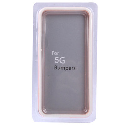 2-color Plastic + TPU Material Bumper Frame with Buttons for iPhone 5