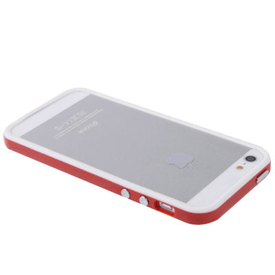 2-color Plastic + TPU Material Bumper Frame with Buttons for iPhone 5