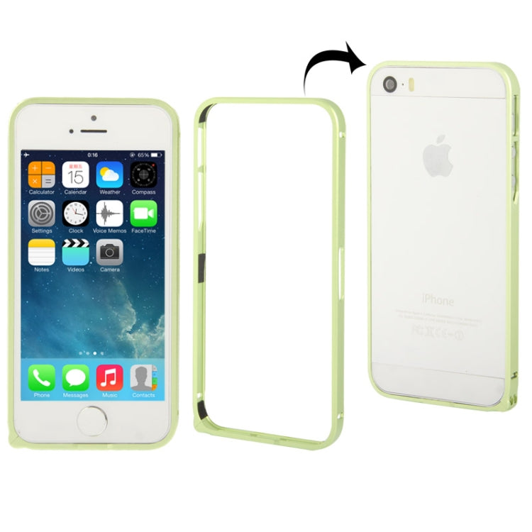 0.7mm Ultra Light Detachable Premium Metal Frame with Screwdriver & Screw for iPhone 5 & 5s & SE(Green)