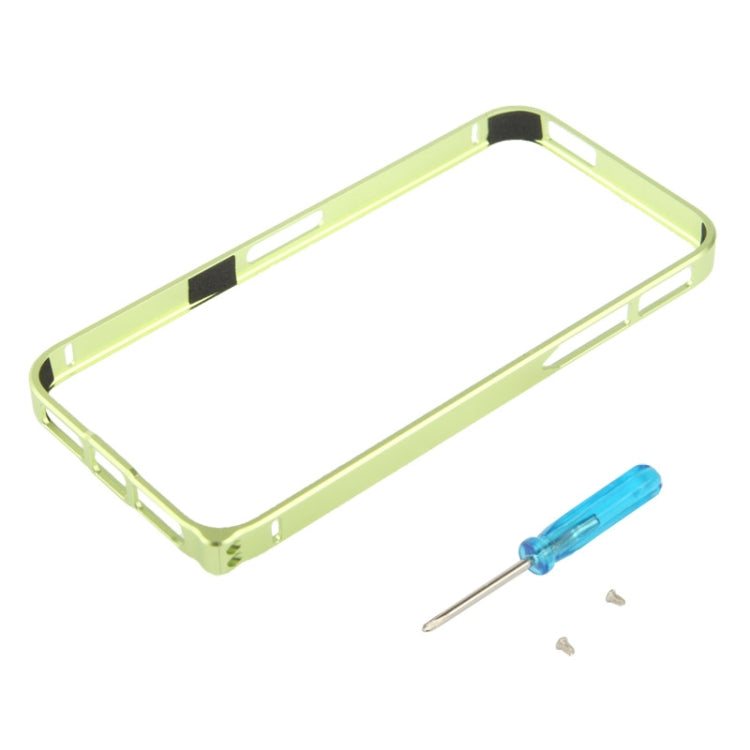 0.7mm Ultra Light Detachable Premium Metal Frame with Screwdriver & Screw for iPhone 5 & 5s & SE(Green)