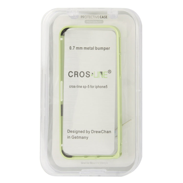 0.7mm Ultra Light Detachable Premium Metal Frame with Screwdriver & Screw for iPhone 5 & 5s & SE(Green)