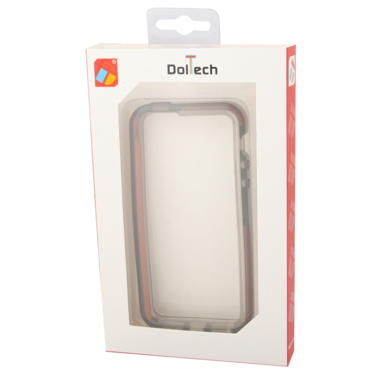 DolTech Series Transparent TPU Bumper Frame Case for iPhone 5 & 5s & SE (Black)