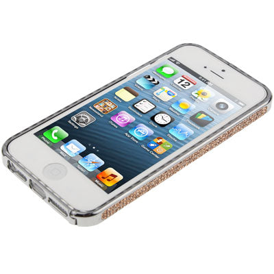 Diamond Encrusted Detachable Metal Silver Bumper Frame for iPhone 5 & 5s & SE