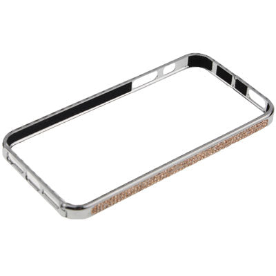 Diamond Encrusted Detachable Metal Silver Bumper Frame for iPhone 5 & 5s & SE