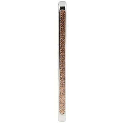 Diamond Encrusted Detachable Metal Silver Bumper Frame for iPhone 5 & 5s & SE