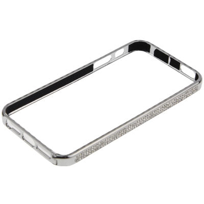Diamond Encrusted Detachable Metal Silver Bumper Frame for iPhone 5 & 5s & SE