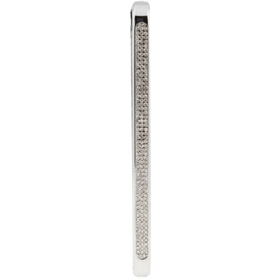 Diamond Encrusted Detachable Metal Silver Bumper Frame for iPhone 5 & 5s & SE