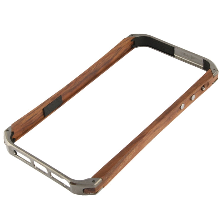 Rosewood + Plating Plastic Combination Bumper Frame with mini Screw Kit for iPhone 5 & 5s & SE