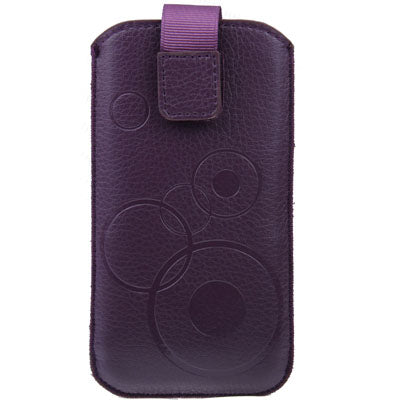 Litchi Texture Leather Case Pocket Pouch Sleeve Bag with Pull Tab for iPhone 5 & 5s & SE & SE , iPhone 4/4S , Galaxy S IV mini / i9190