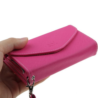 Leather Case / Carry Bag with Credit Card Slots & Wrist Strap for iPhone 5