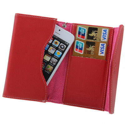 Leather Case / Carry Bag with Credit Card Slots & Wrist Strap for iPhone 5