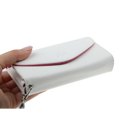 Leather Case / Carry Bag with Credit Card Slots & Wrist Strap for iPhone 5