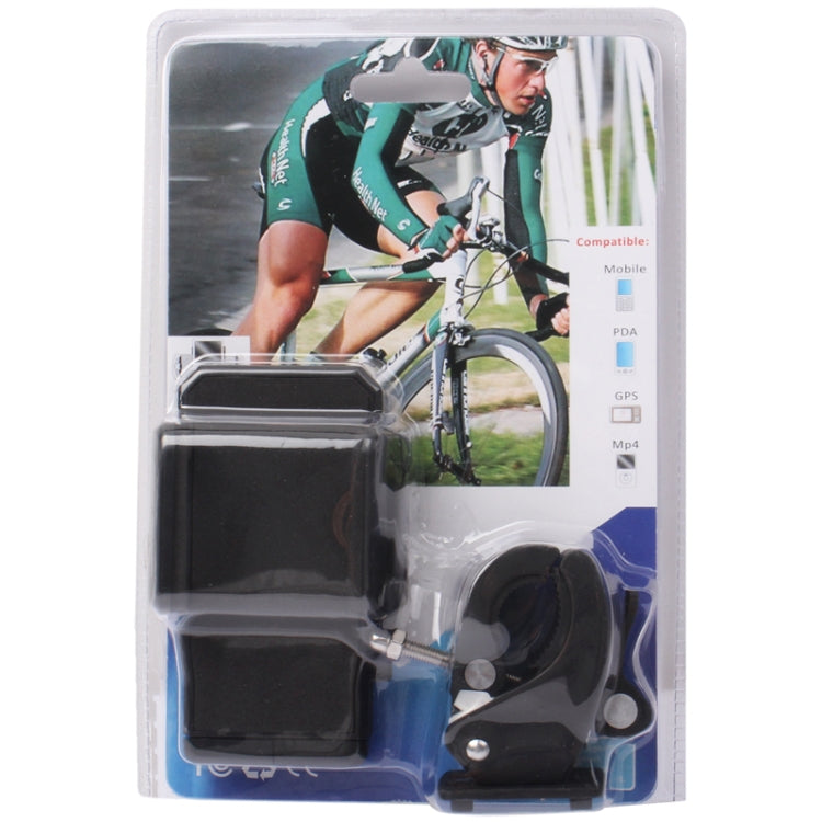 360 Degree Rotation Shockproof Antiskid Bicycle Holder for iPhone 5(Black)