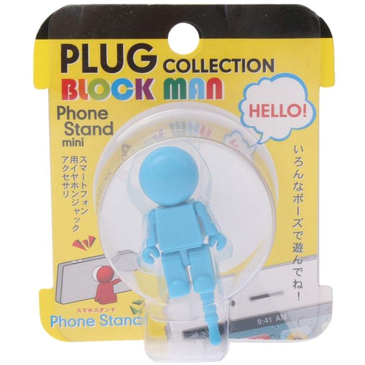 2 in 1 Lovely Doll Block Style Phone Holder / Anti-dust Plug with Sucker