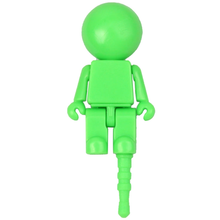 2 in 1 Lovely Doll Block Style Phone Holder / Anti-dust Plug with Sucker